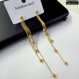 Сережки мед.сталь14К 10707 (9.5.см.)